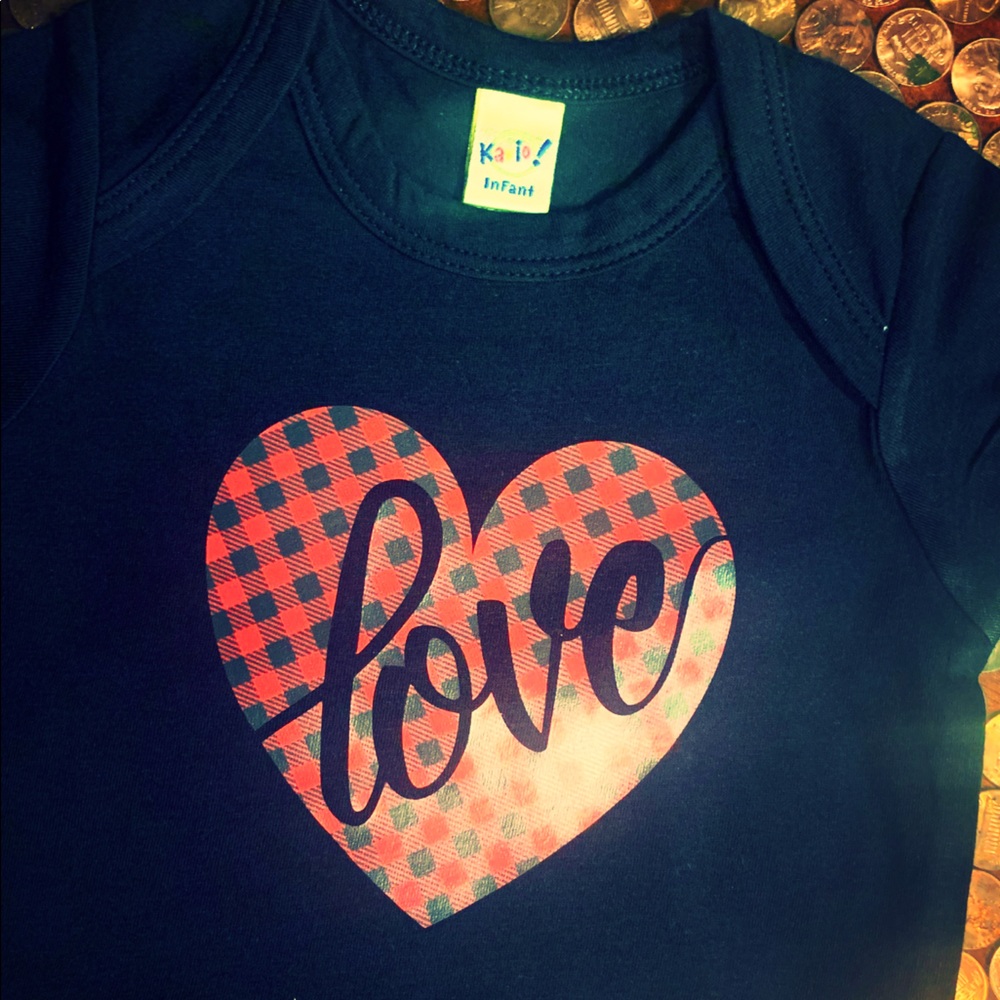 Baby Onesie Love perfect for Valentines Day